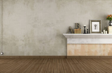 29233040 - empty vintage room with shelf in masonry - rendering