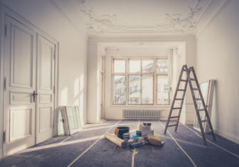 renovation - apartment during  restoration
